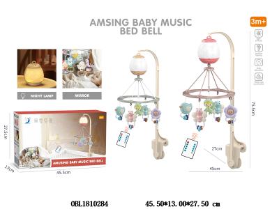 遥控灯笼床铃带灯光音乐 音乐盒3*AA不包电 遥控器1*CR2025/CR2032包电 红色/卡其色_OBL1810284