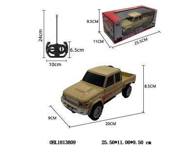 四通遥控车 车身2*AA不包电 遥控器3*AA不包电 27频率 白色/沙漠色混装_OBL1813809