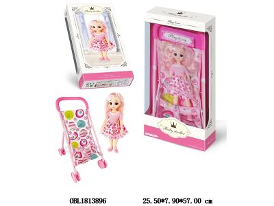 公仔铁制推车配空身公仔_OBL1813896