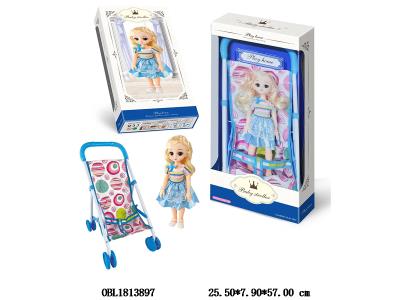 公仔铁制推车配空身公仔_OBL1813897