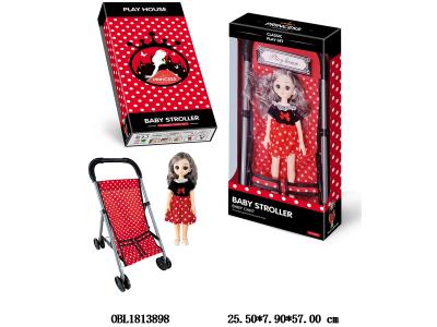 公仔铁制推车配空身公仔_OBL1813898