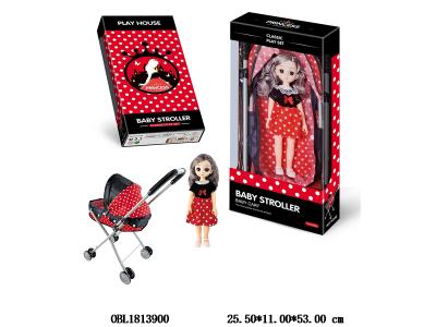 公仔铁制推车配空身公仔_OBL1813900