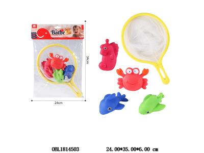 4只装搪胶动物配网捞_OBL1814503