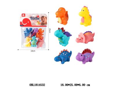 6只装搪胶喷水恐龙_OBL1814532