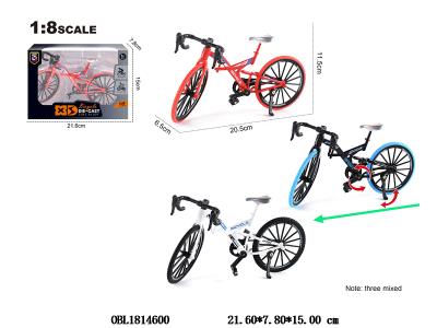 1:8压铸锌合金滑行自行车 3色混装_OBL1814600