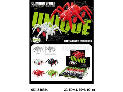 惯性特技攀爬蜘蛛  4色混装 12只装1展示盒_OBL1816584