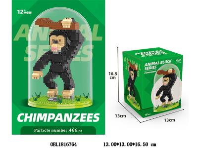 益智微颗粒积木 猩猩 466PCS_OBL1816764
