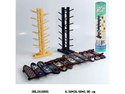 6只装手指双面滑板 带滑板架_OBL1816895