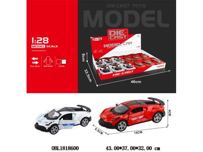 1:28仿真合金回力警车 可开门 2款混装 12只装1展示盒_OBL1818600