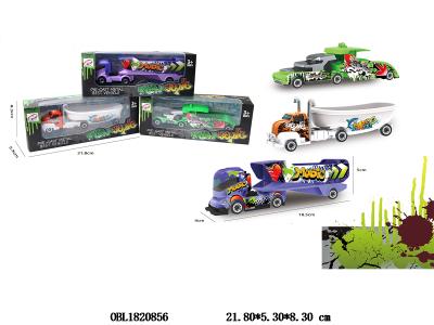 合金滑行货柜车 3款混装_OBL1820856