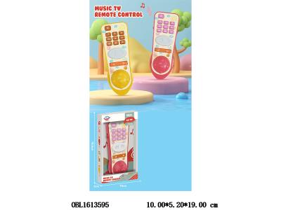 按按乐电视遥控器 带音乐  2*AAA电池 不包电  2色混装_OBL1613595