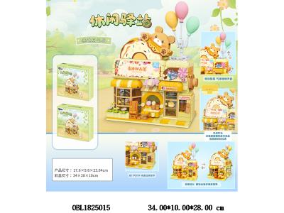 中英文版益智积木 泰迪熊甜品店_OBL1825015