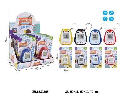 宠物游戏机配钥匙扣 2*AAA不包电 12板装1展示盒 4色混装_OBL1826268