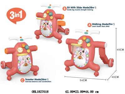 婴儿多功能学步车带灯光音乐  3*AA不包电_OBL1827618