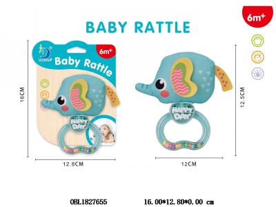 手把摇铃 布绒大象_OBL1827655