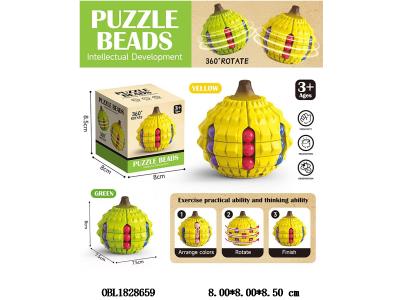 榴莲魔豆水果魔方 2色混装_OBL1828659