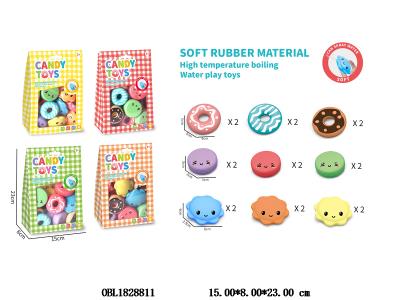 软胶戏水浴室过家家甜品套装 4色混装_OBL1828811