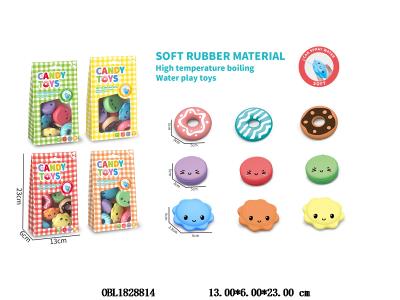 软胶戏水浴室过家家甜品套装 4色混装_OBL1828814