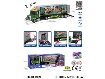 惯性集装箱运输车带声光 3*AG13包电_OBL1828952