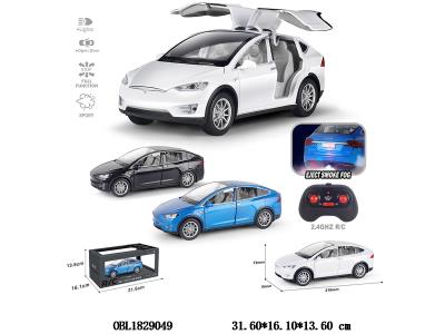 1:22遥控合金车带灯光喷雾 可开门 配USB线 车身3.7V包电 遥控器2*AA不包电 2.4G 3色混装_OBL1829049