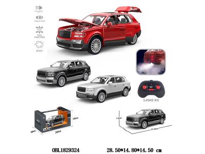 1:22遥控合金车带灯光喷雾 可开门 配USB线 车身3.7V包电 遥控器2*AA不包电 2.4G 3色混装_OBL1829324