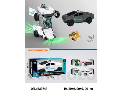电动变形警车 3*AAA不包电 2色混装_OBL1829743