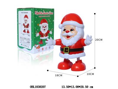 电动圣诞老人 带灯光音乐跳舞 3*AA不包电_OBL1830207