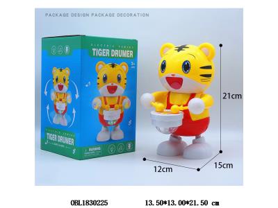 电动老虎 带灯光音乐跳舞 3*AA不包电_OBL1830225