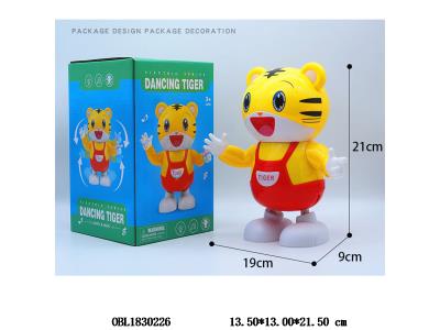 电动老虎 带灯光音乐跳舞 3*AA不包电_OBL1830226