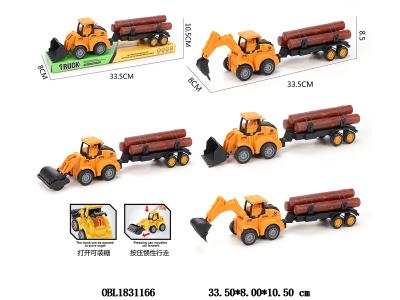 按压惯性工程车 拖木条 4款混装_OBL1831166