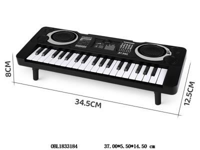 37键多功能电子琴 黑色 3*AA不包电_OBL1833184