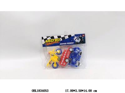 3只装滑行实色摩托车/校车/卡丁车_OBL1834053