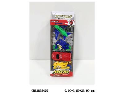 4只装滑行客机/摩托车/跑车 3款4色混装_OBL1835470