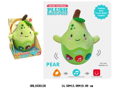 梨子安抚不倒翁带灯光音乐  2*AAA不包电_OBL1836128