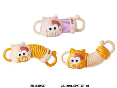 猫咪手风琴带灯光音乐 4色混装 2*AAA不包电_OBL1840829