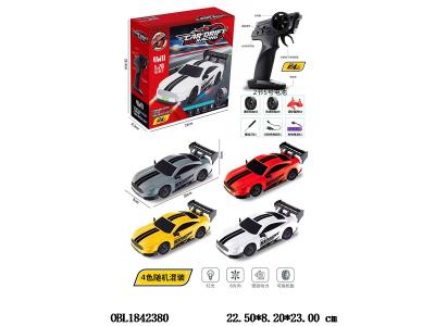 RC遥控漂移四驱车 配USB线 车身3.7v锂电池包电 遥控2*AA不包电 2.4G频率 4色混装_OBL1842380