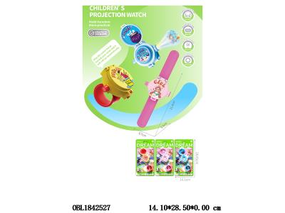 儿童翻盖投影手表 3*AG13包电 3色混装_OBL1842527