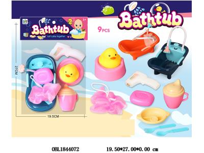 浴盆套装 手压喷水 2色混装_OBL1844072