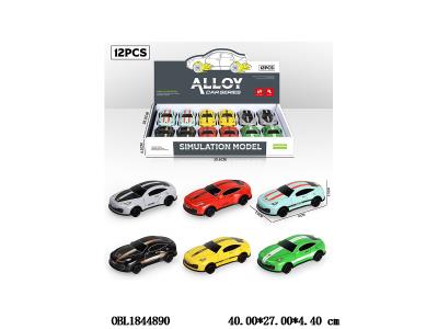 合金回力车 6色混装 12只装一展示盒_OBL1844890