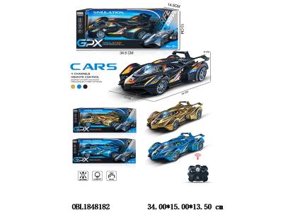 四通遥控车带灯光 车身4*AA不包电 遥控器2*AA不包电 3色混装 27频率_OBL1848182