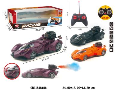 5通遥控车带灯光喷雾 配USB线 车身3.7V锂电池包电 遥控器2*AA不包电 3色混装 27频率_OBL1848186