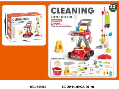 清洁推车套装 吸尘器3*AA不包电_OBL1848269