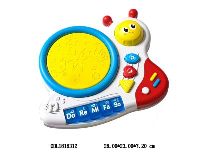 蜗牛拍拍鼓带灯光音乐 3*AA不包电_OBL1818312