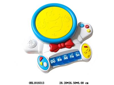 益智公仔拍拍鼓带灯光音乐 3*AA不包电_OBL1818313