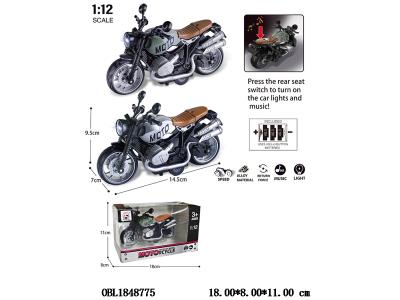 1:12合金回力摩托车带灯光音乐 2色混装 3*AG3包电_OBL1848775