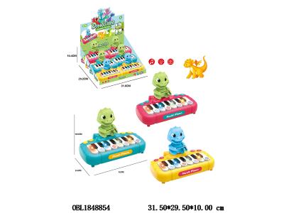 电子琴 3*AA不包电 3色混装 角龙 6只装一展示盒_OBL1848854