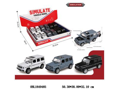 合金回力车带灯光音乐 可开门 3*LR44包电 3色混装 12只装一展示盒_OBL1849485