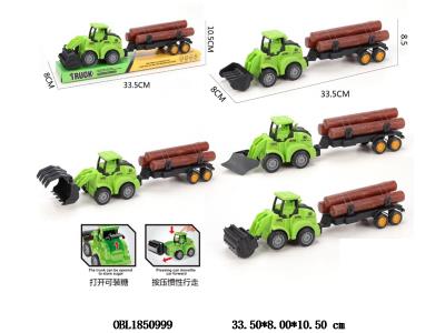 按压惯性车 拖木头 可装糖 4款混装_OBL1850999