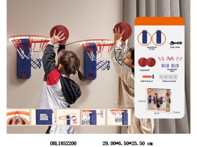 双人篮球板套装 带灯光计数 配USB线 6*AAA不包电_OBL1852200