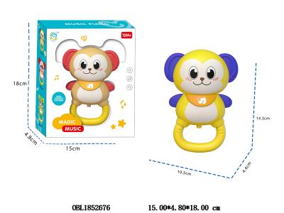 卡通猴子带灯光音乐 2*AA不包电 2色混装_OBL1852676